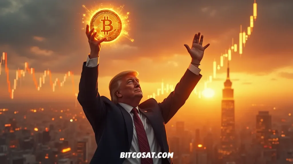 دونالد ترامب يرفع سعر عملة البيتكوين